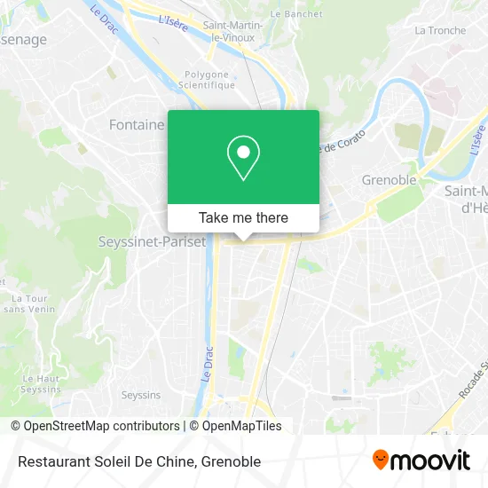 Restaurant Soleil De Chine map