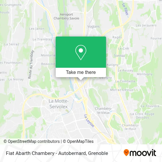 Fiat Abarth Chambery - Autobernard map