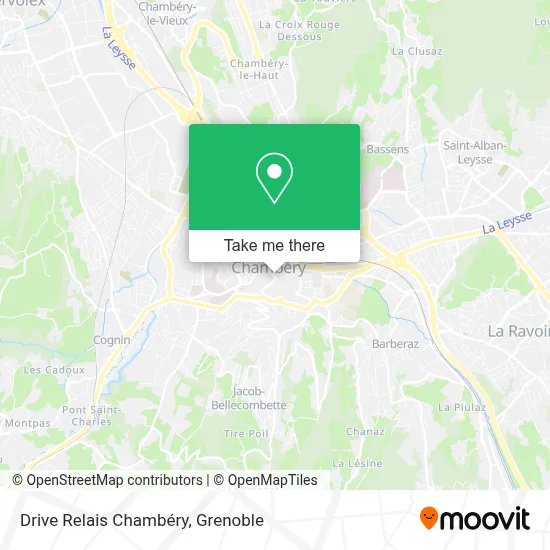 Drive Relais Chambéry map