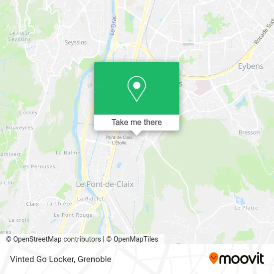 Vinted Go Locker map