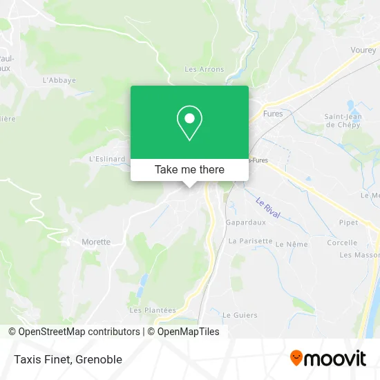 Taxis Finet map