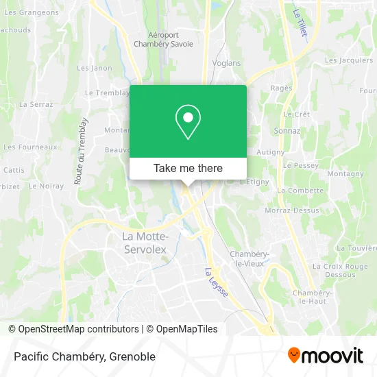 Pacific Chambéry map