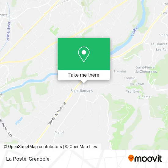 La Poste map