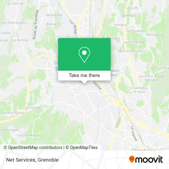 Net Services map