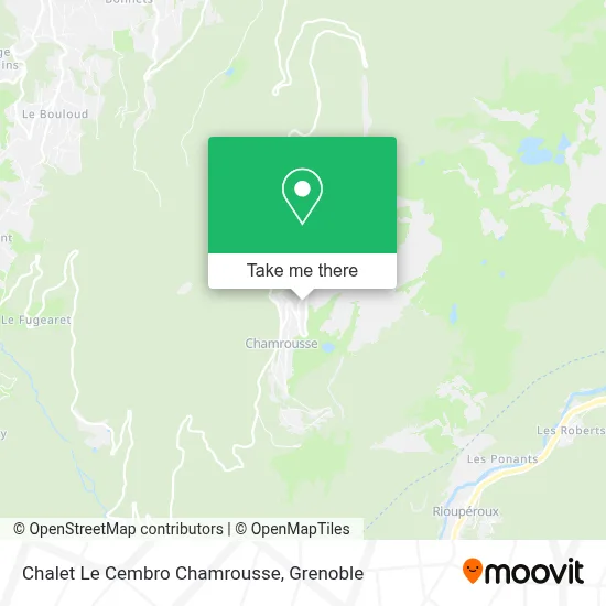 Chalet Le Cembro Chamrousse map