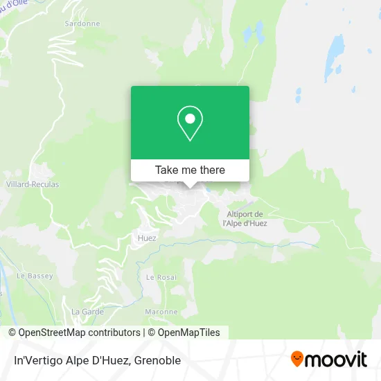 In'Vertigo Alpe D'Huez map