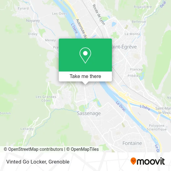 Vinted Go Locker map