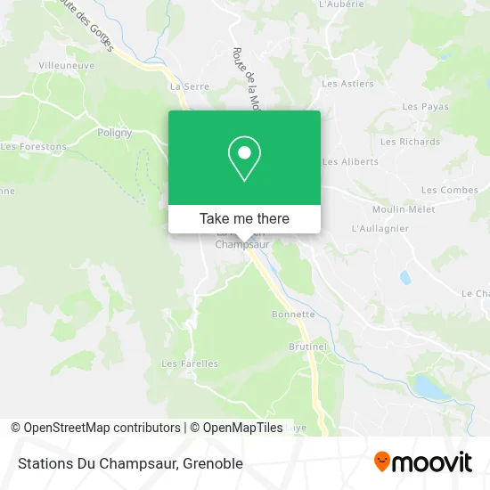 Stations Du Champsaur map