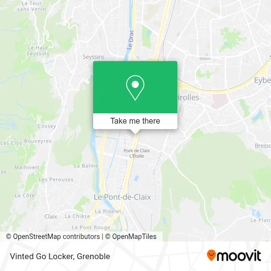 Vinted Go Locker map