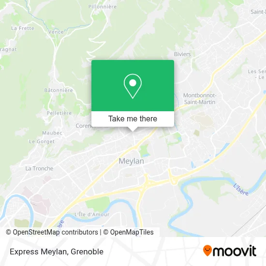 Express Meylan map