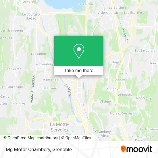 Mg Motor Chambéry map