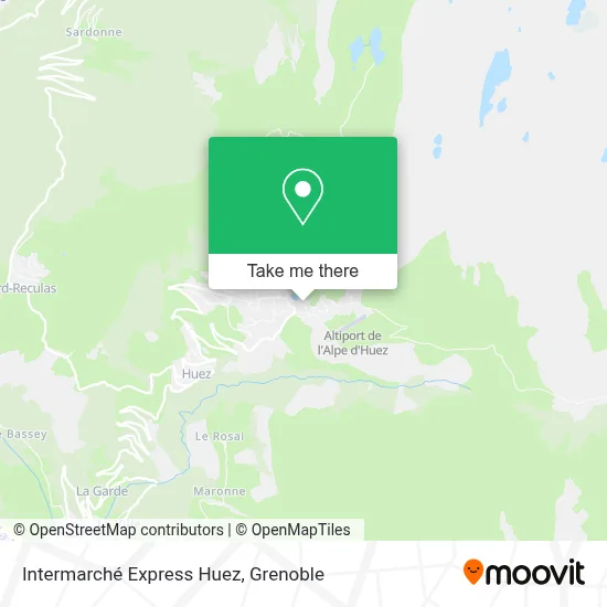 Intermarché Express Huez map