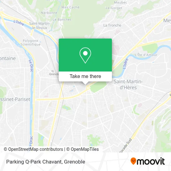 Parking Q-Park Chavant map