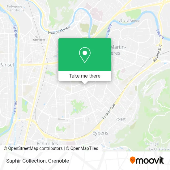 Saphir Collection map