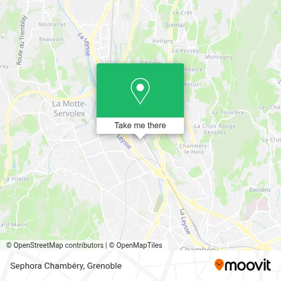 Sephora Chambéry map