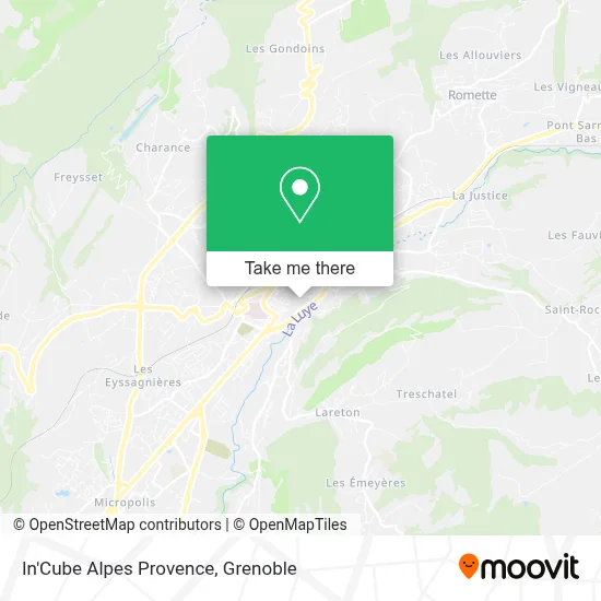 In'Cube Alpes Provence map