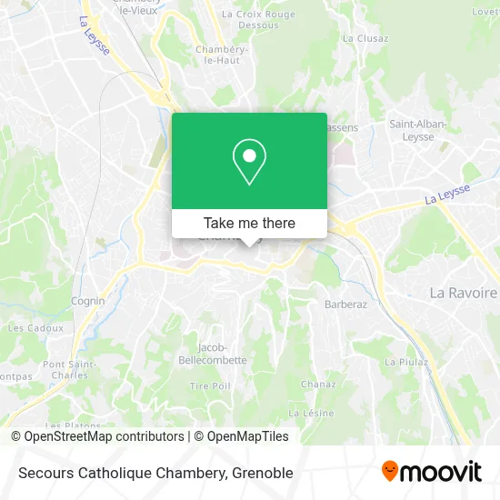 Secours Catholique Chambery map