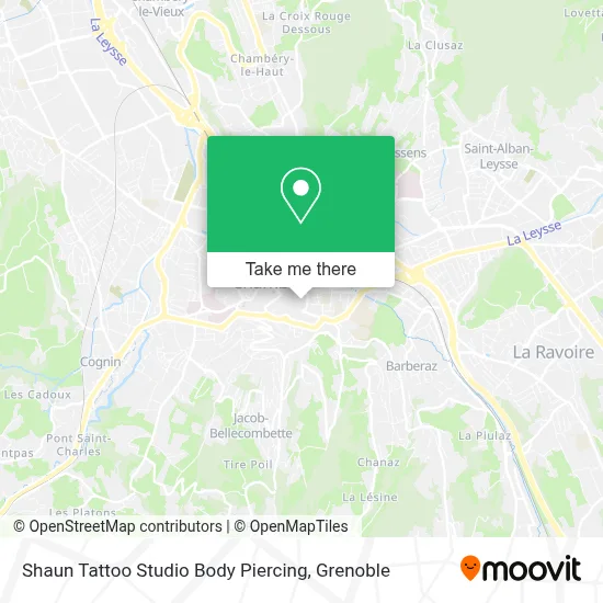 Shaun Tattoo Studio Body Piercing map