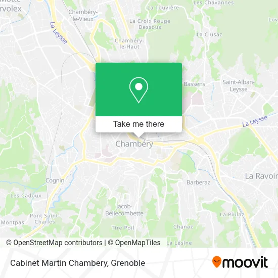 Cabinet Martin Chambery map