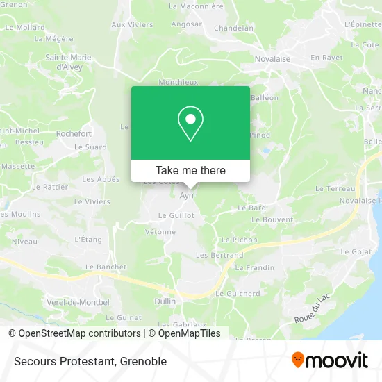 Secours Protestant map