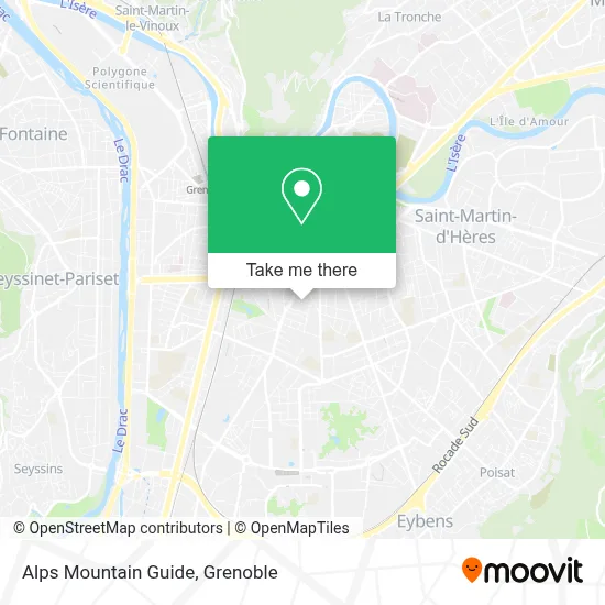 Alps Mountain Guide map