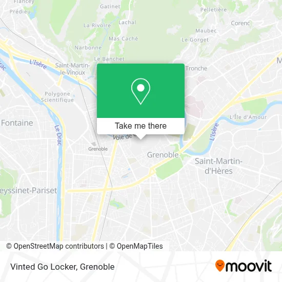 Vinted Go Locker map