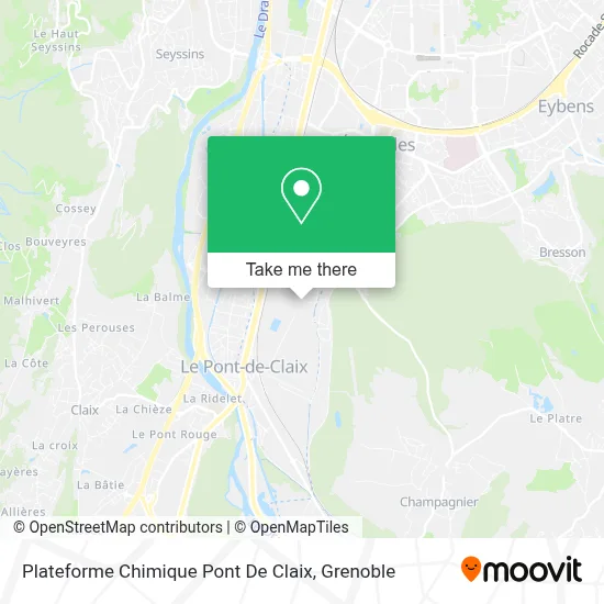 Plateforme Chimique Pont De Claix map