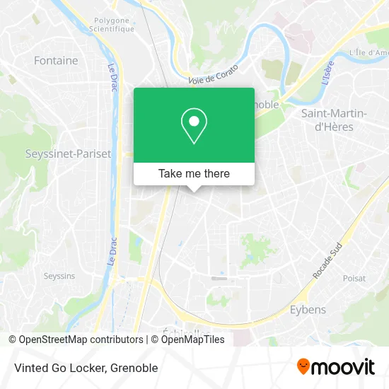 Vinted Go Locker map