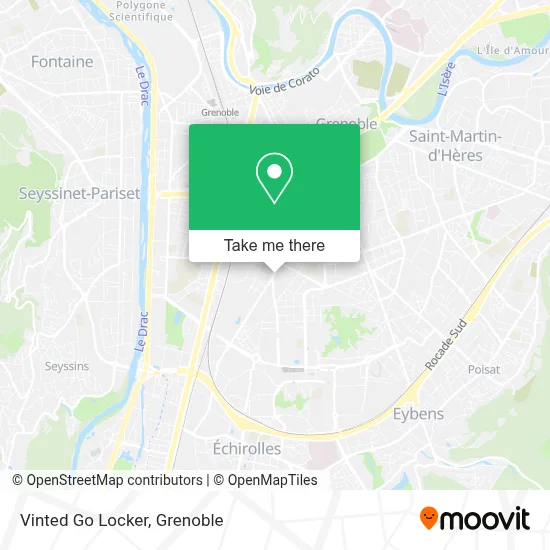 Vinted Go Locker map