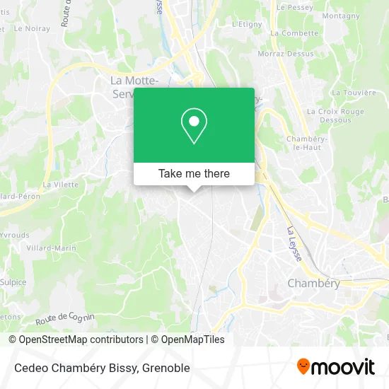 Cedeo Chambéry Bissy map
