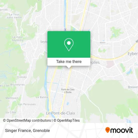 Singer France map