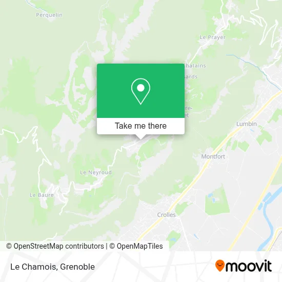 Le Chamois map
