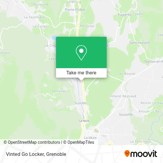 Vinted Go Locker map