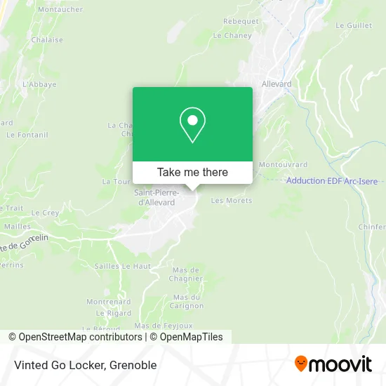 Vinted Go Locker map