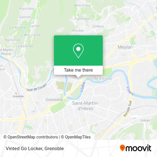 Vinted Go Locker map