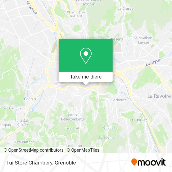 Tui Store Chambéry map