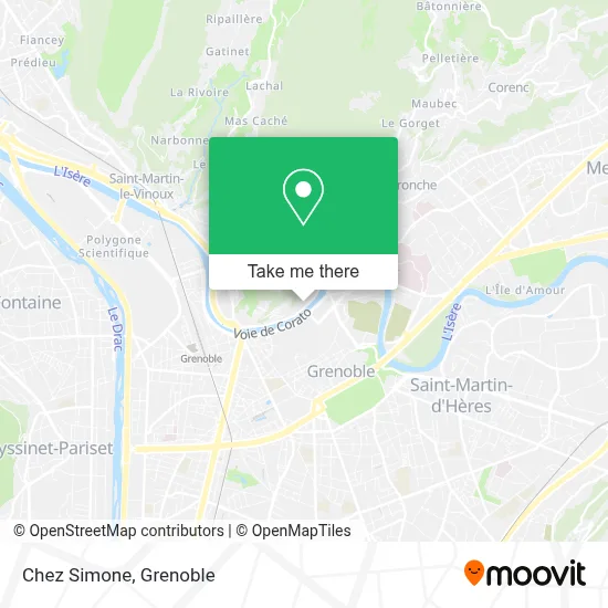 Chez Simone map