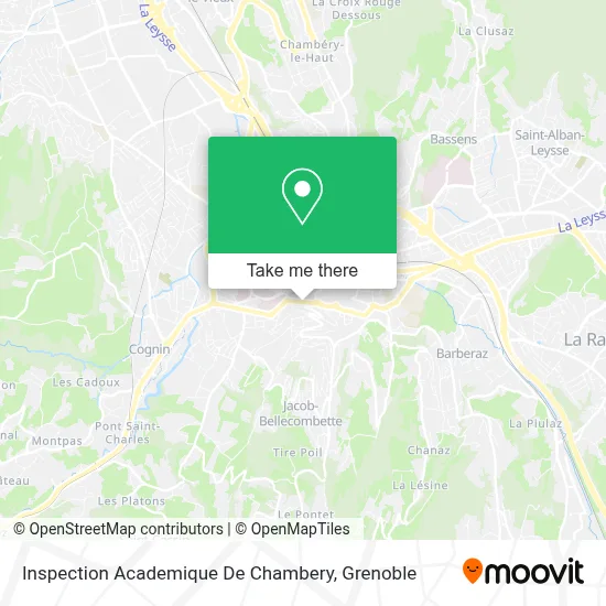 Inspection Academique De Chambery map