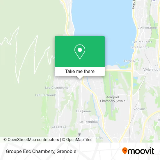 Groupe Esc Chambery map