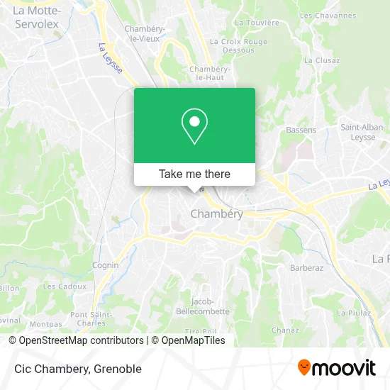 Cic Chambery map