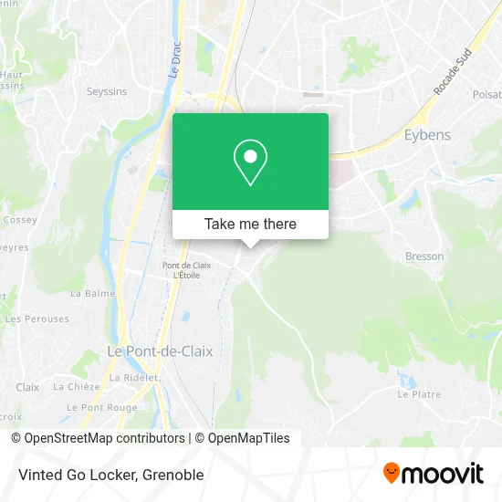 Vinted Go Locker map