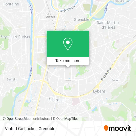 Vinted Go Locker map