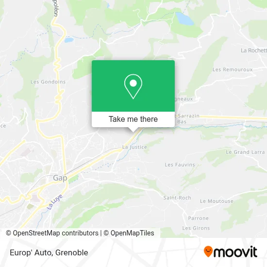 Europ' Auto map