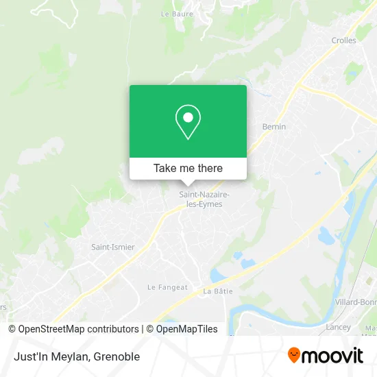 Just'In Meylan map