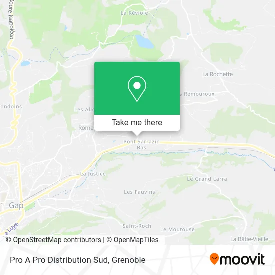 Pro A Pro Distribution Sud map
