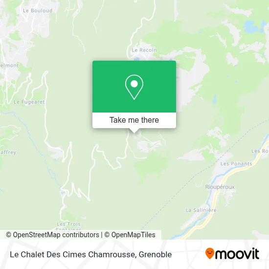 Le Chalet Des Cimes Chamrousse map