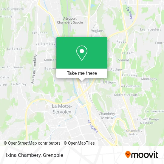 Ixina Chambery map