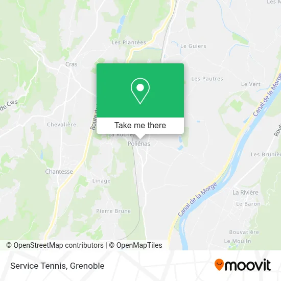 Service Tennis map