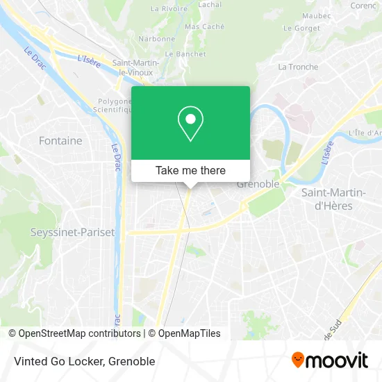Vinted Go Locker map