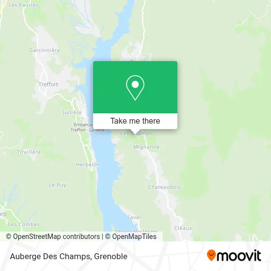 Auberge Des Champs map